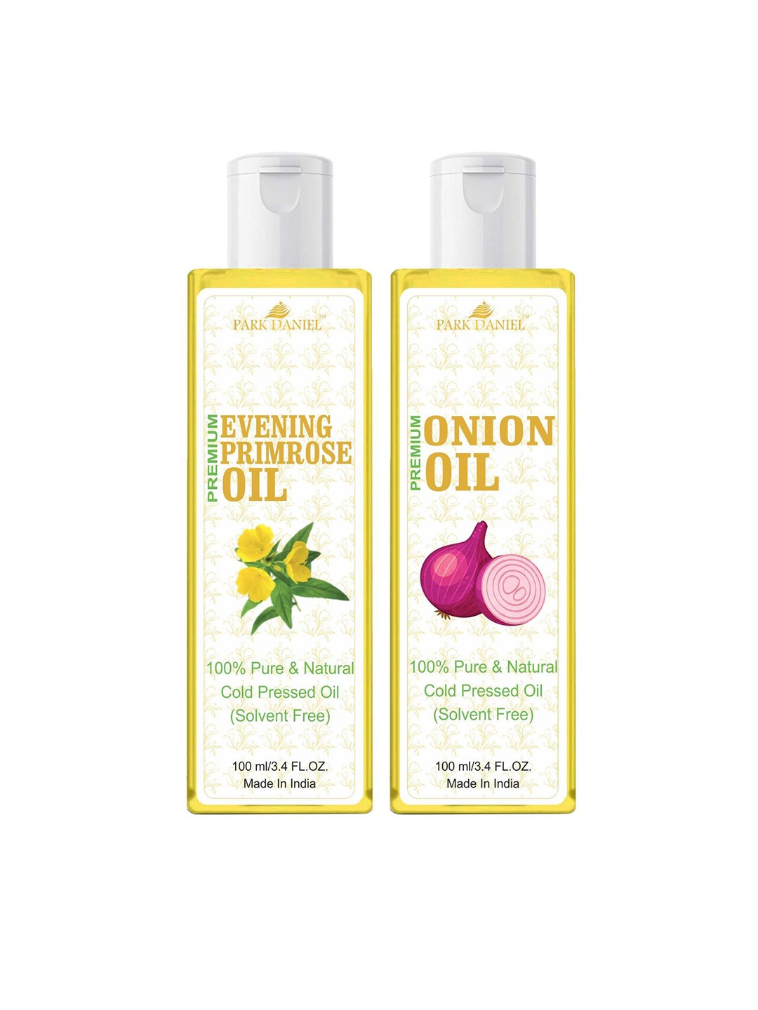 

Park Daniel Set Of 2 Evening Primrose Oil With Onion Oil - 100 ml Each, Transparent