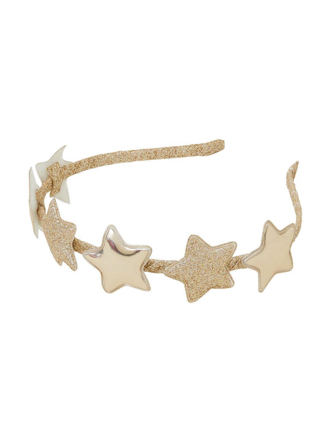 

Accessorize Girls Glitter Star Hairband, Gold