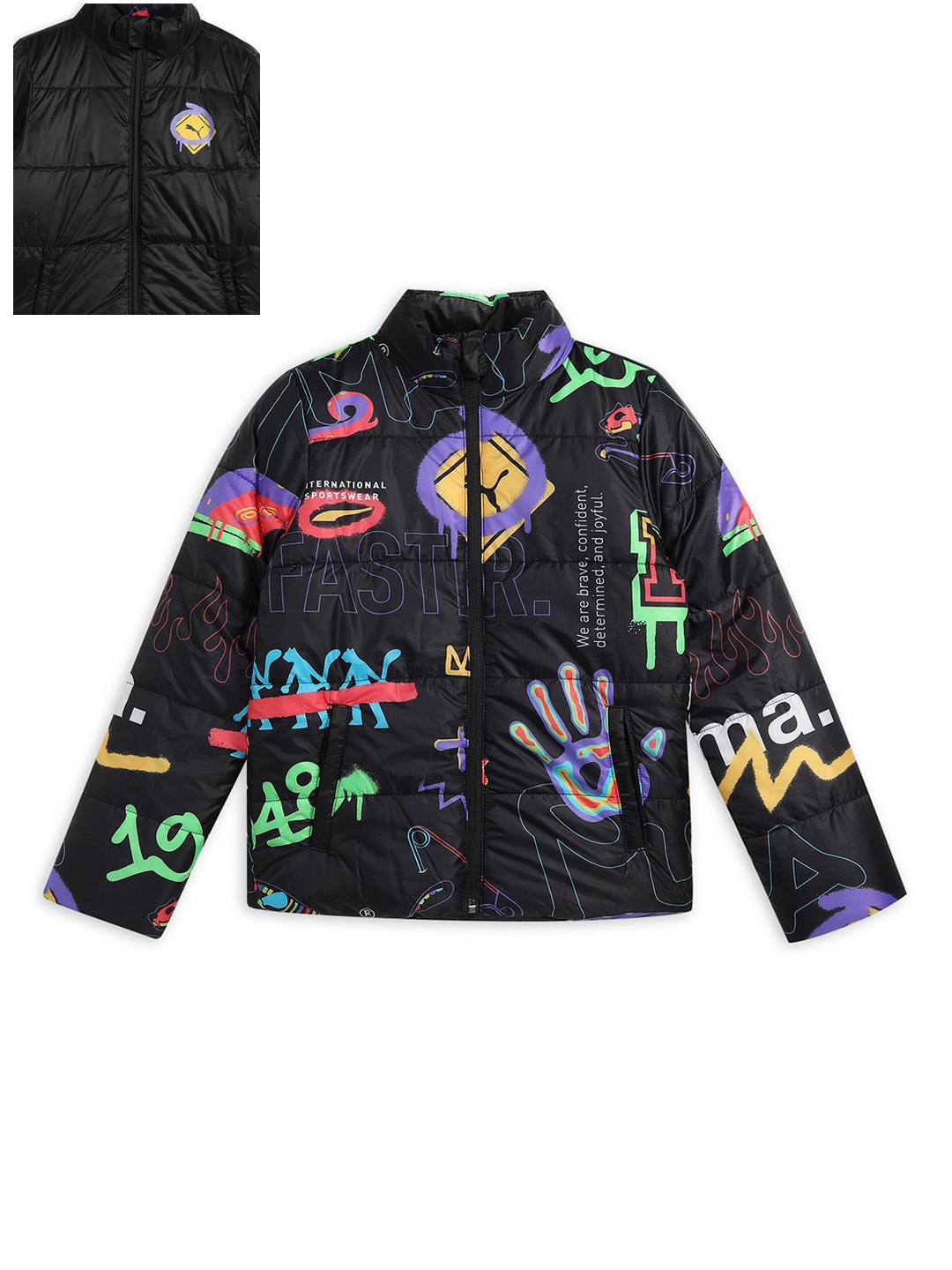 

Puma Classics Drip Youth Padded Jacket, Black