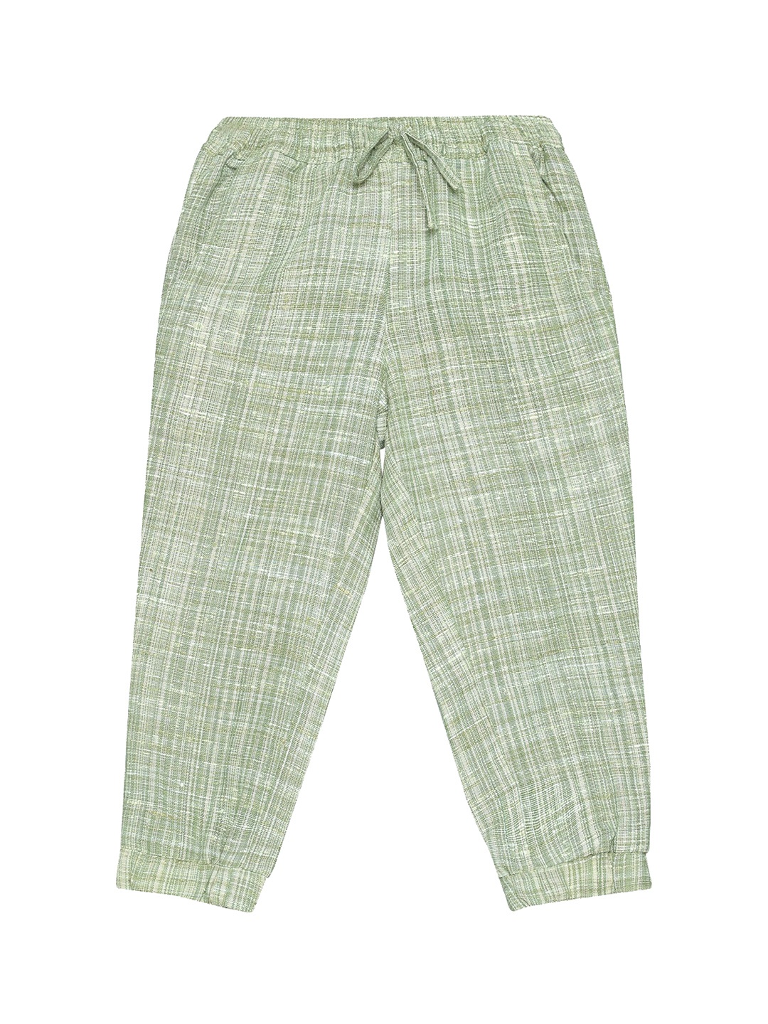 

charkhee Kids Cotton Smart Tapered Fit Joggers Trousers, Olive
