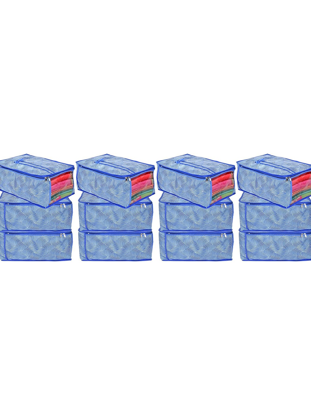 

Kuber Industries Blue 12 Pieces Multi-Utility Organisers