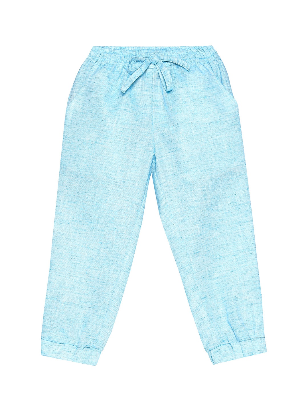 

charkhee Kids Cotton Smart Tapered Fit Joggers Trousers, Blue