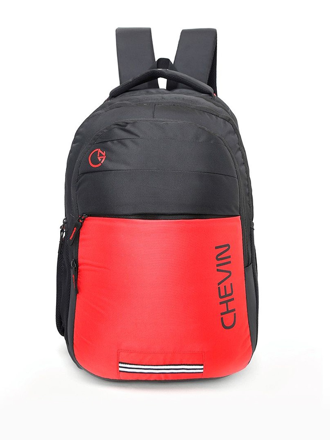 

CHEVIN Unisex Colourblocked Backpack, Red