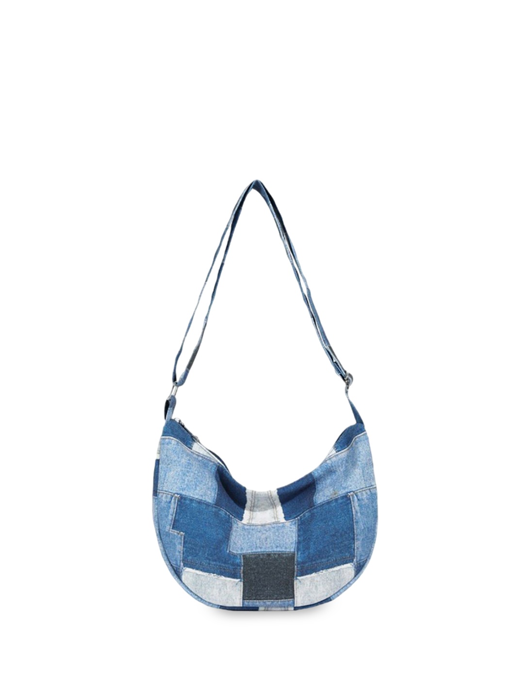 

StyleCast x Revolte Women Checked Shopper Shoulder Bag, Blue