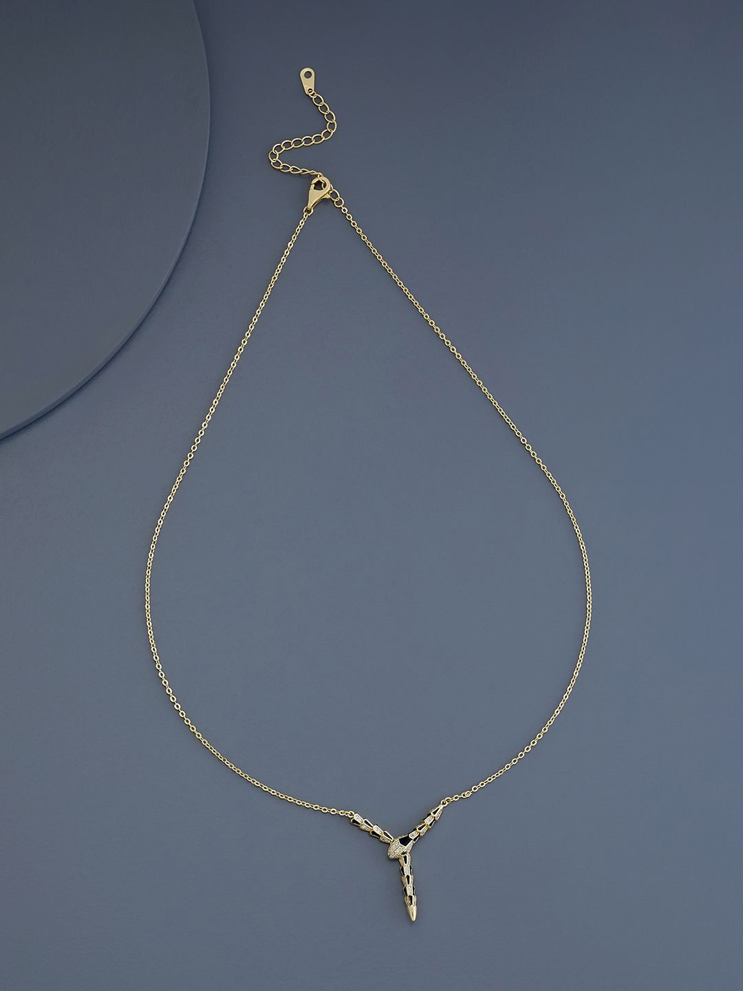 

Kushal's Fashion Jewellery Gold-Plated Cubic Zirconia Necklace