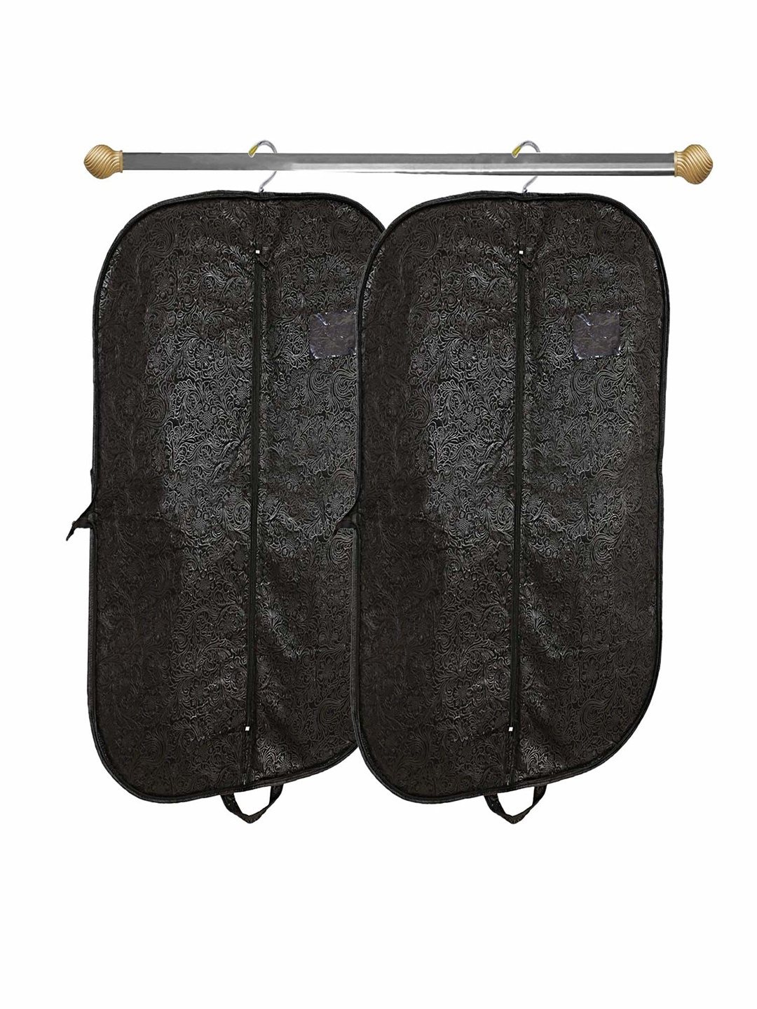 

Kuber Industries Black 2 Pieces Suit Organiser