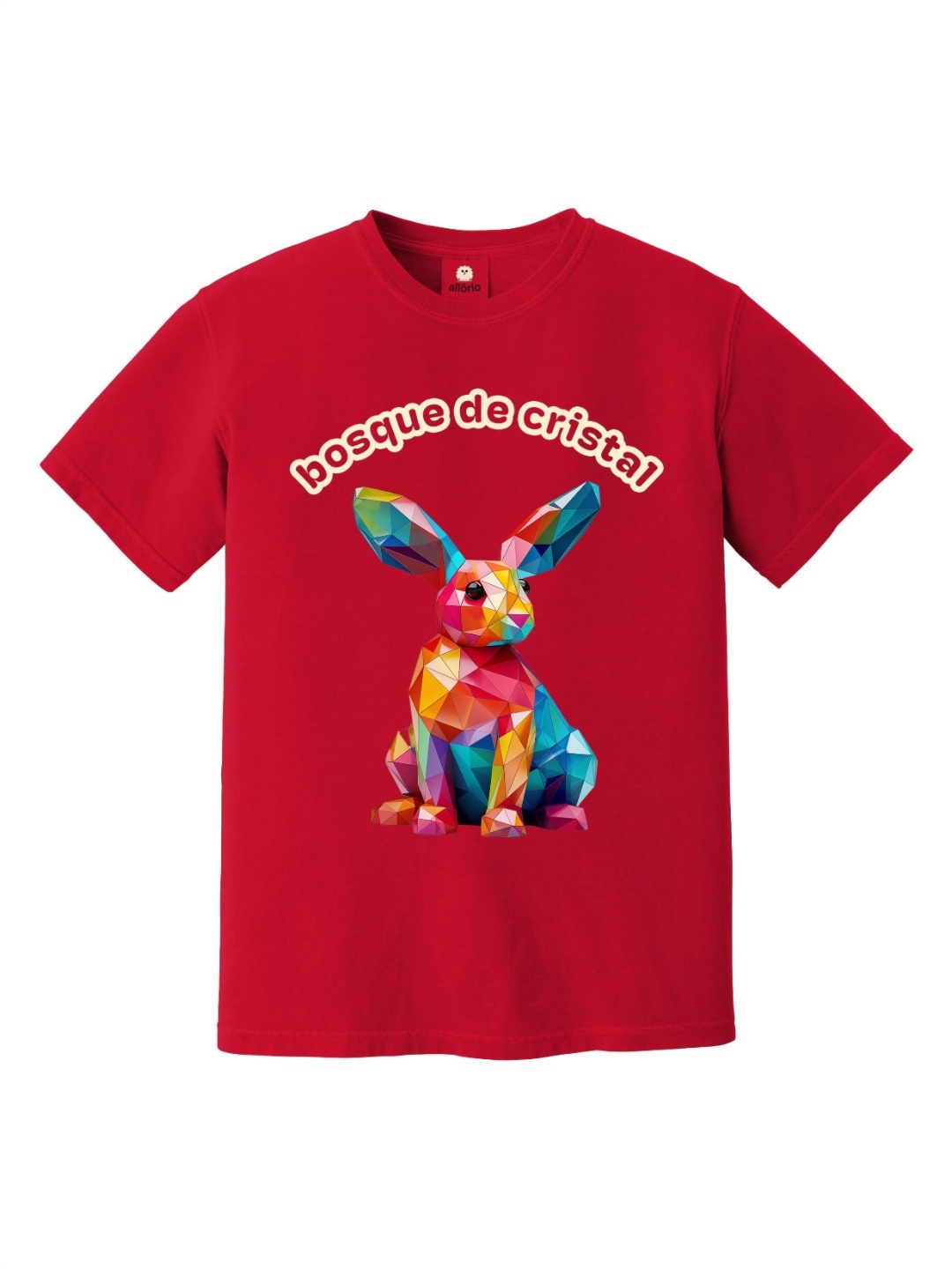 

allorio kids Boys Printed Pure Cotton Applique T-shirt, Red