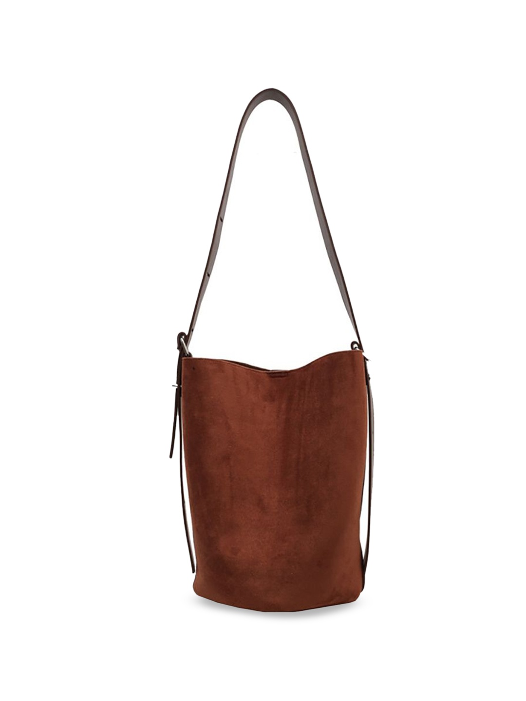 

StyleCast x Revolte Women Solid Bucket Shoulder Bag, Brown