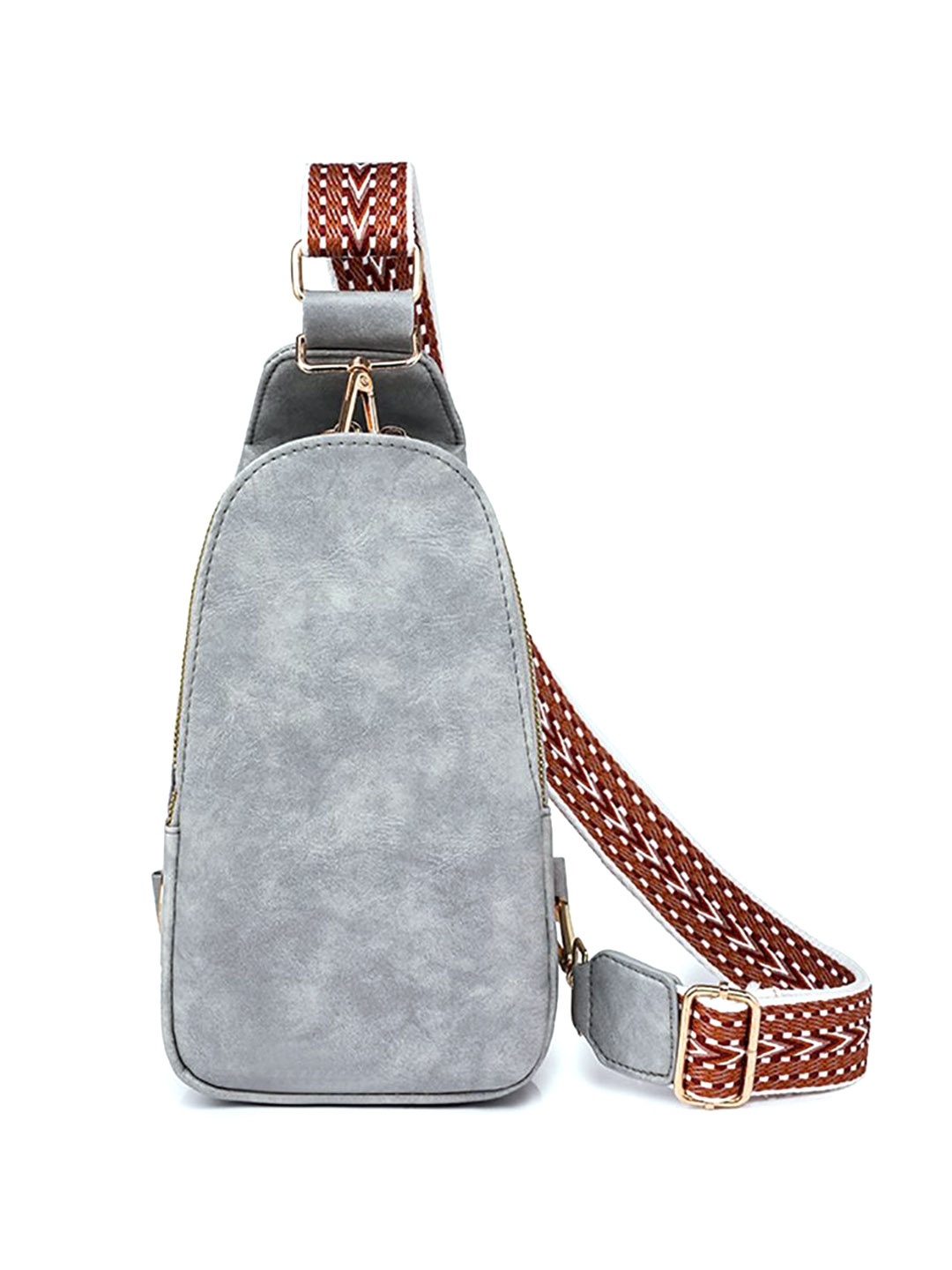 

StyleCast x Revolte Women Textured Crossbody Sling Bag, Grey