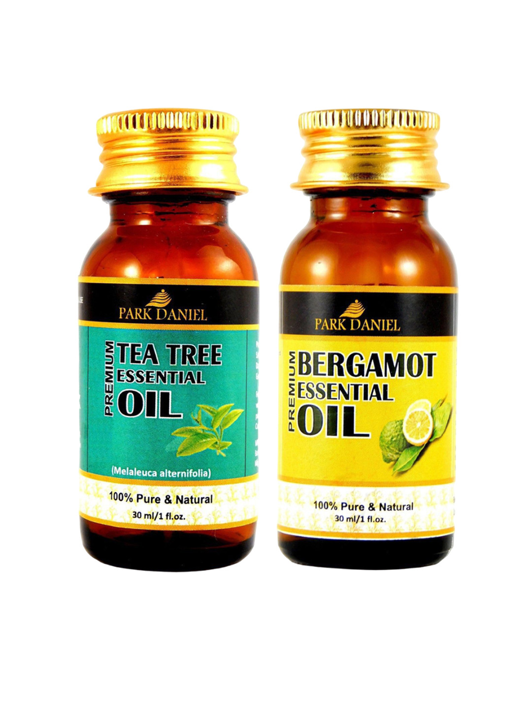

Park Daniel Set Of 2 Natural Tea Tree With Bergamot Oil For Skin & Hair - 30 ml Each, Transparent