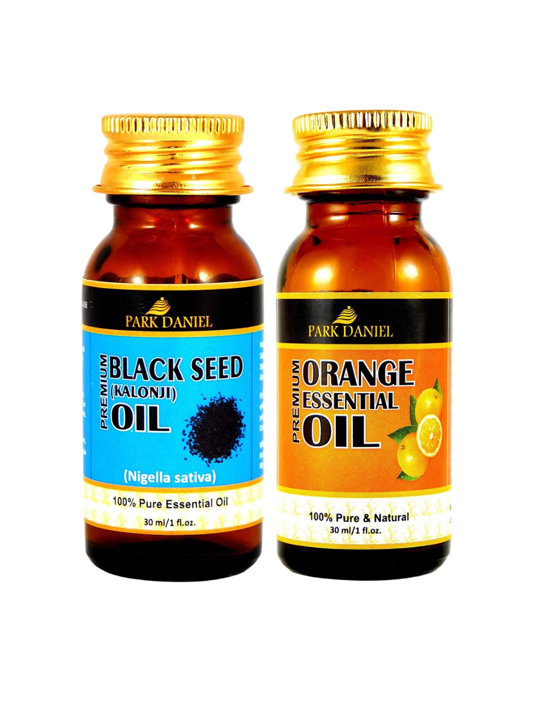 

Park Daniel Set Of 2 Premium Black Seed With Orange Essential Oil -- 30 ml Each, Transparent
