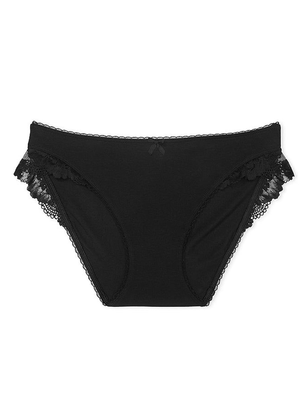 

Victoria's Secret Mid-rise Lace Bikini Briefs 1125077054A2, Black