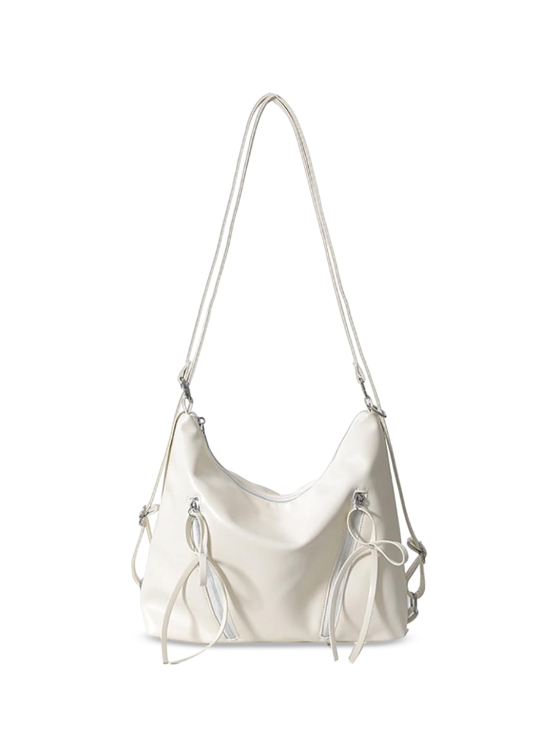

StyleCast x Revolte Women Solid Shopper Shoulder Bag, White