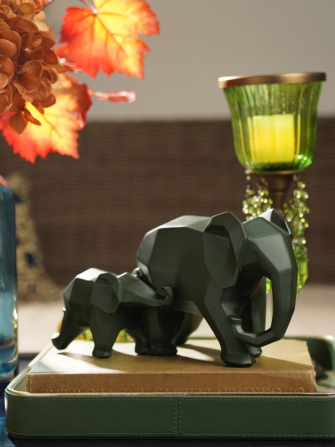 

Pure Home and Living Green Matte Figurine Showpiece