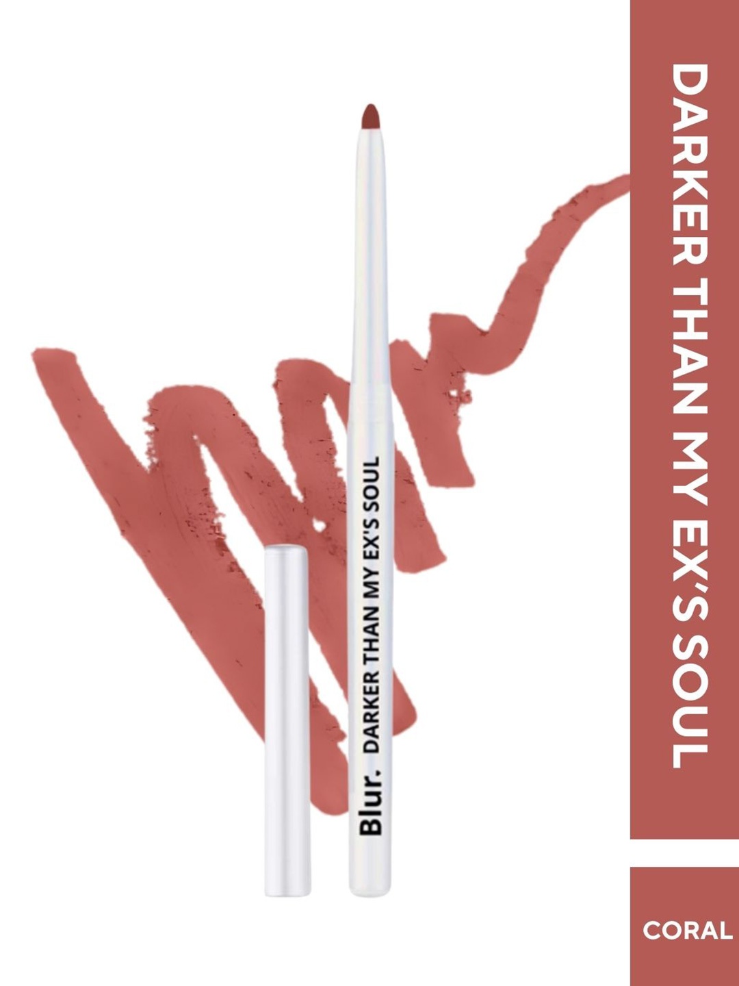 

BLUR INDIA Darker Than My Ex's Soul Smudge Proof Kajal & Lip Liner 20 g - Coral, Brown