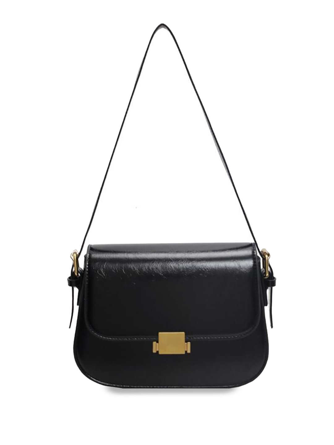 

StyleCast x Revolte Women Textured Structured Shoulder Bag, Black