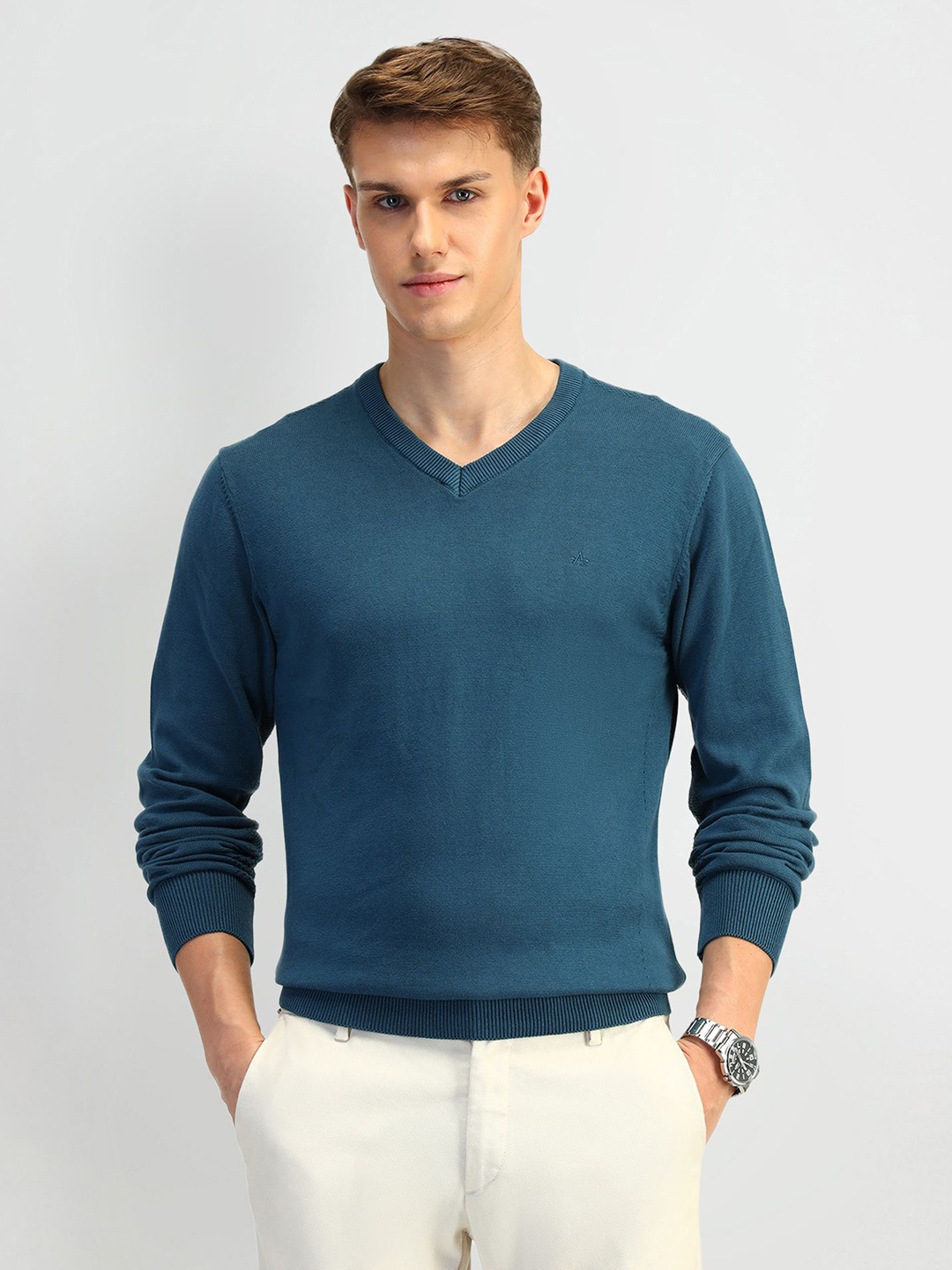 

Arrow Men V-Neck Pullover, Teal