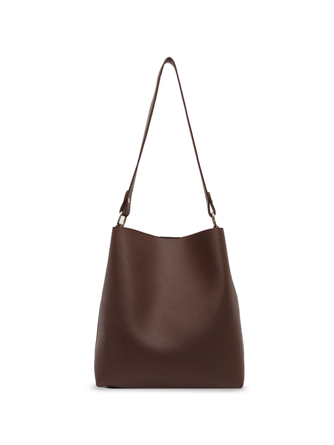 

StyleCast x Revolte Women Textured Structured Tote Bag, Coffee brown