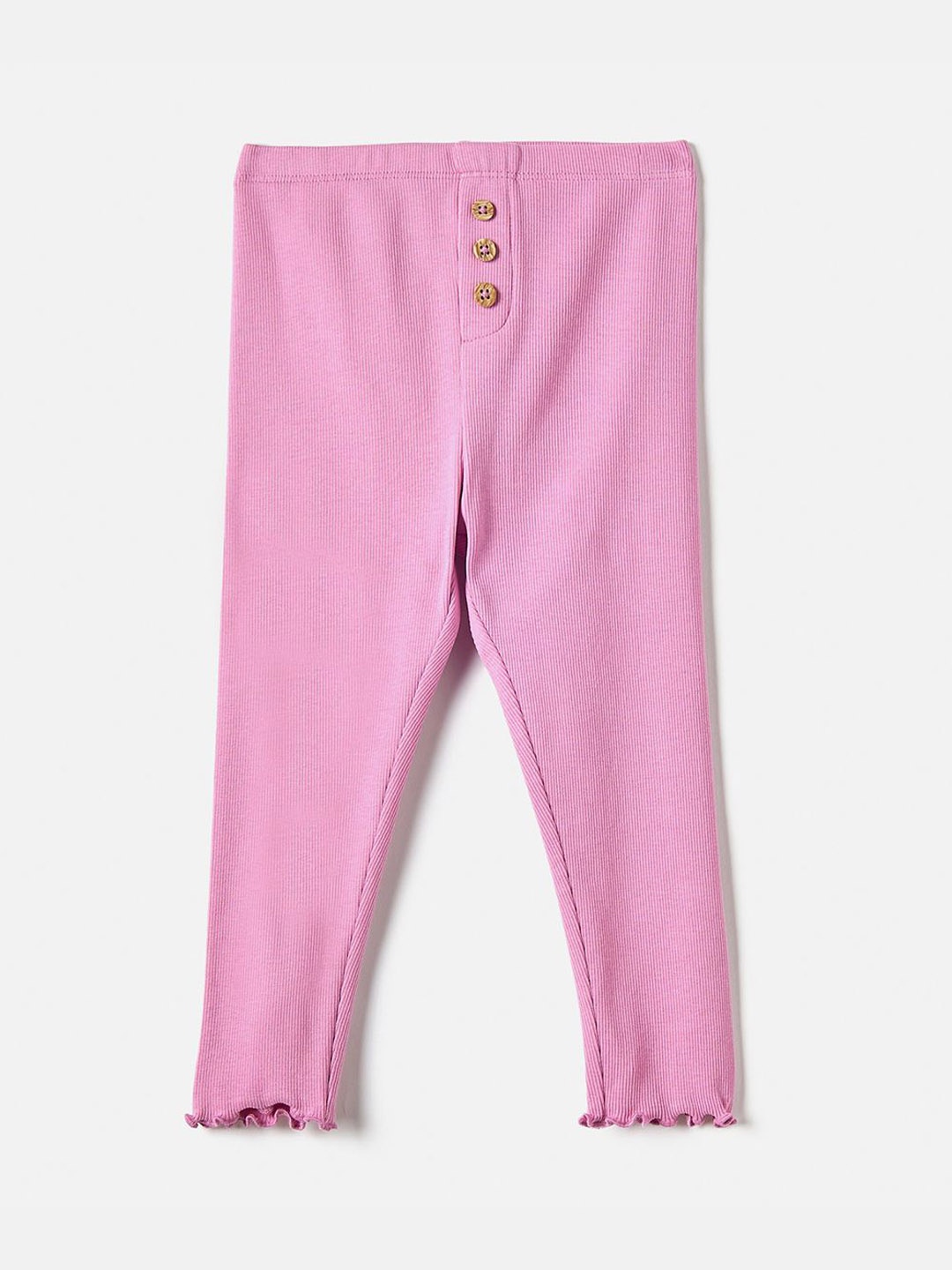 

Juniors by Babyshop Girls Cotton Mid-Rise Ankle-Length Leggings, Pink