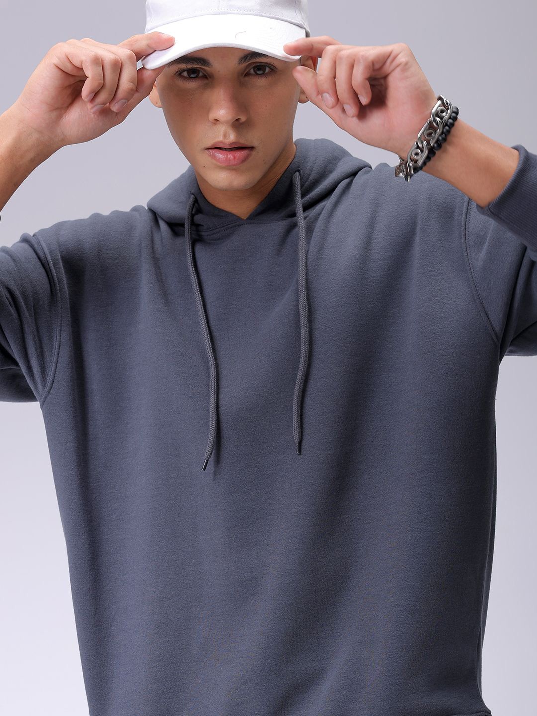 

The Indian Garage Co Men Hooded Sweatshirt, Grey