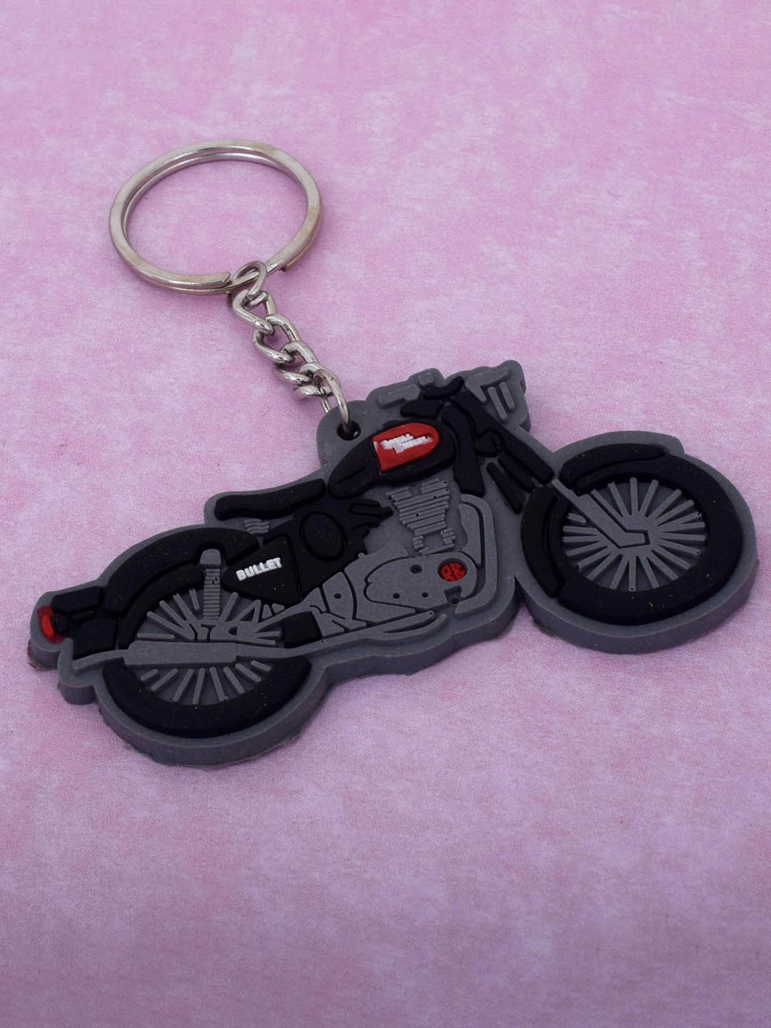 

MEMOIR PVC Bike Design Key Chain, Black