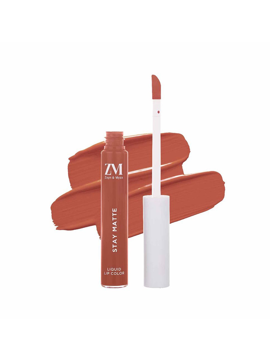 

ZM Zayn & Myza Stay Matte Transfer Proof Long Lasting Lip Color - 6 ml - Nude Sunset, Brown