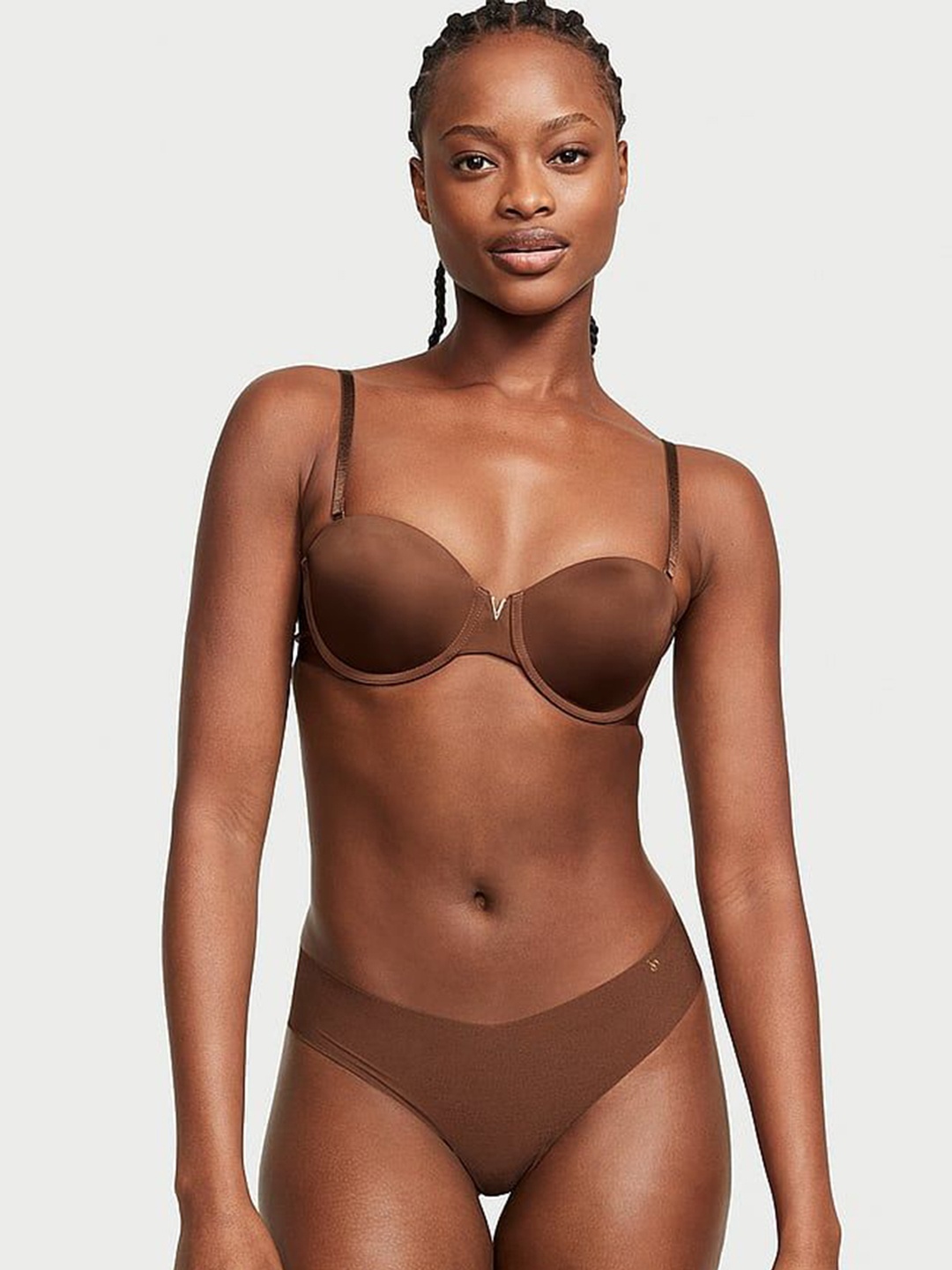 

Victoria's Secret Women Low Rise Thong Briefs-112460344SLU, Brown