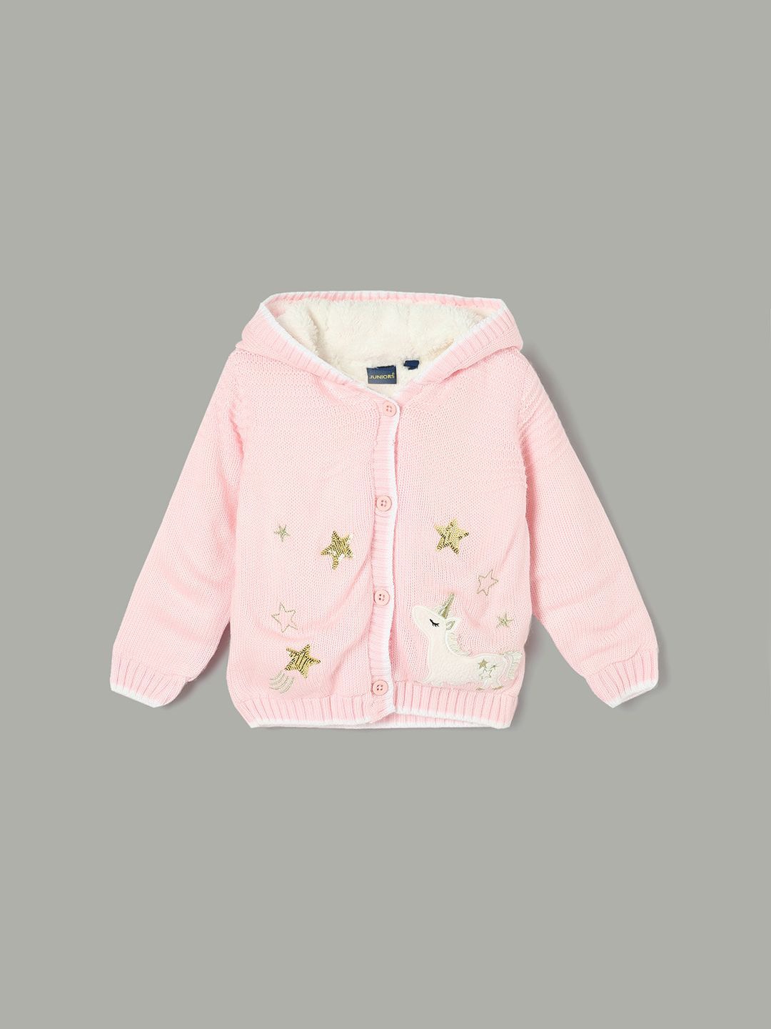 

Juniors by Lifestyle Girls Floral Printed Cardigan, Pink