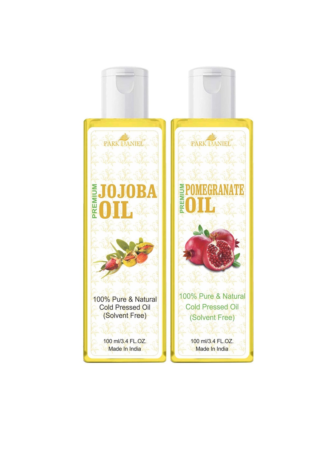 

Park Daniel Set of 2 Premium Jojoba Oil With Pomegranate Oil - 100 ml Each, Transparent