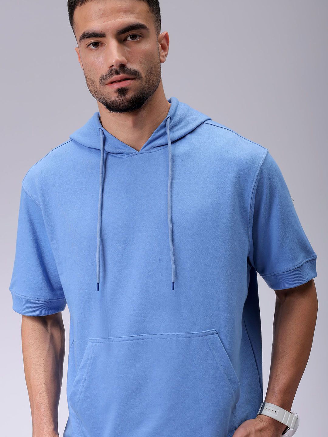 

The Indian Garage Co Men Long Sleeves Hooded Sweatshirt, Blue