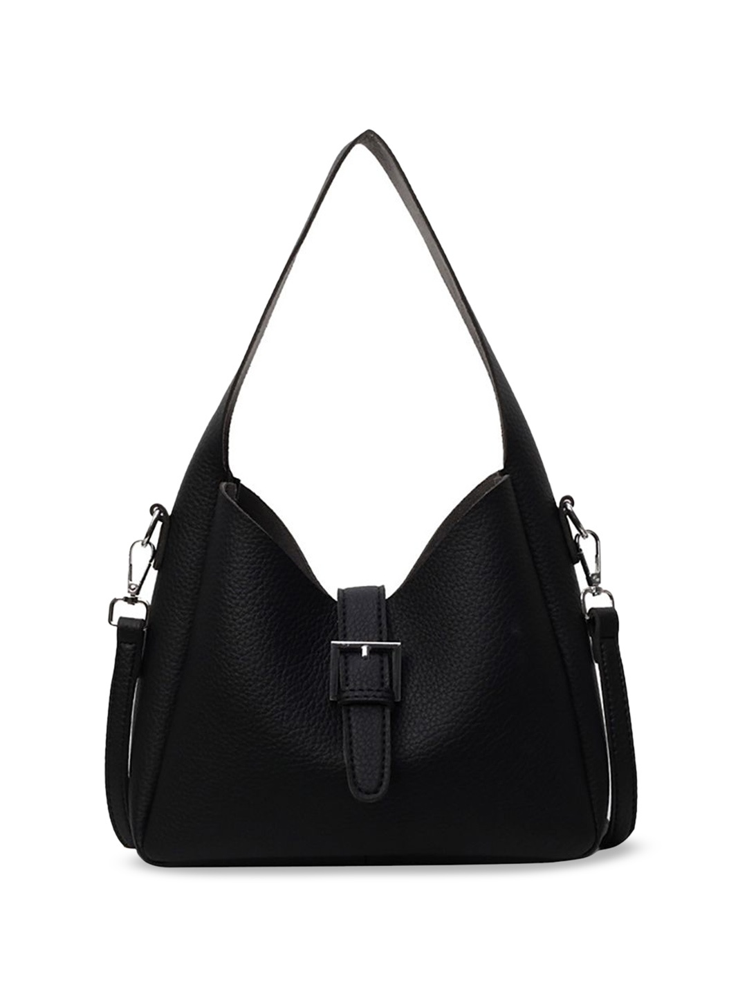 

StyleCast x Revolte Women Textured Structured Handheld Bag, Black