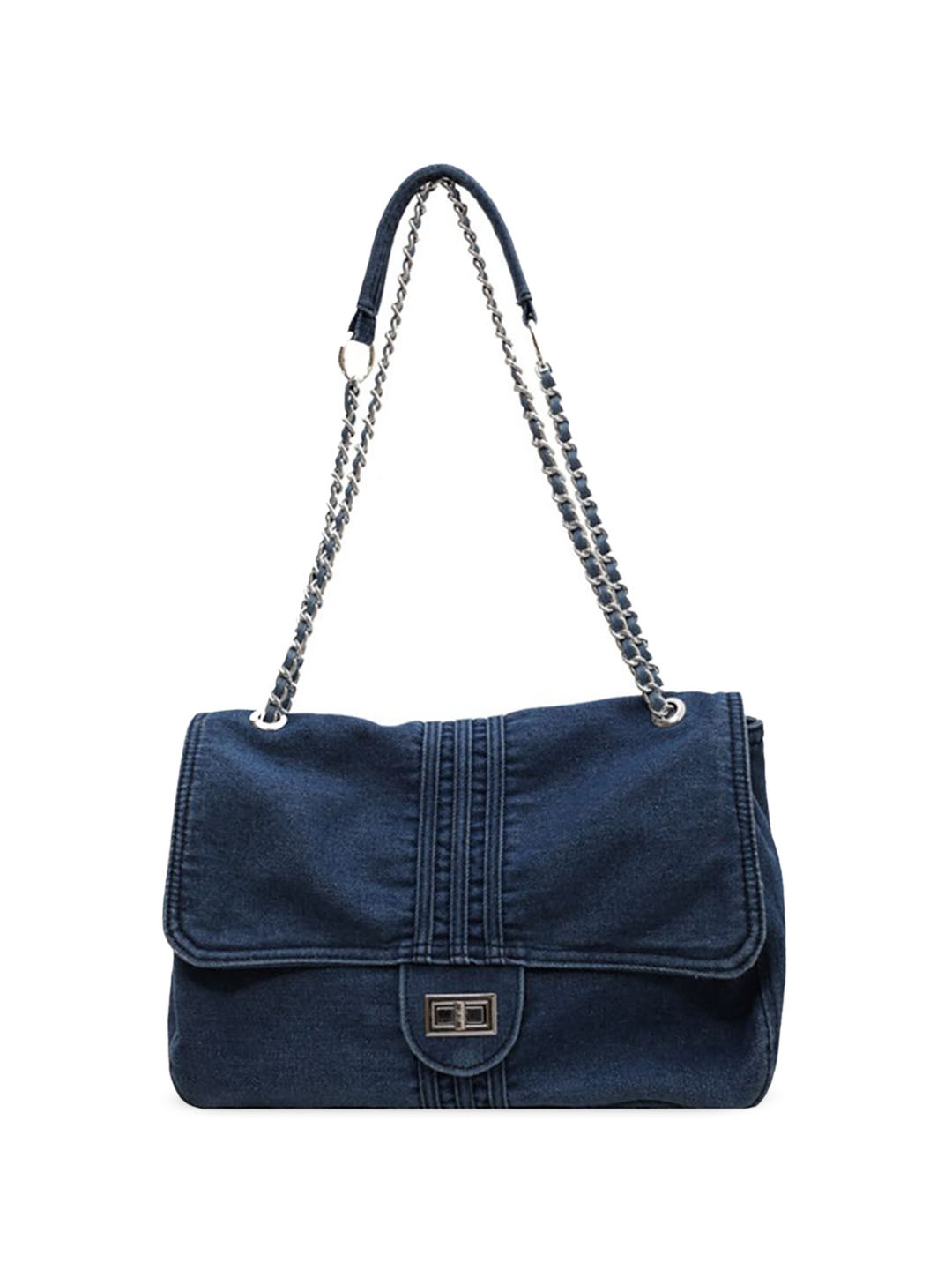 

StyleCast x Revolte Women Solid Bowling Sling Bag, Blue