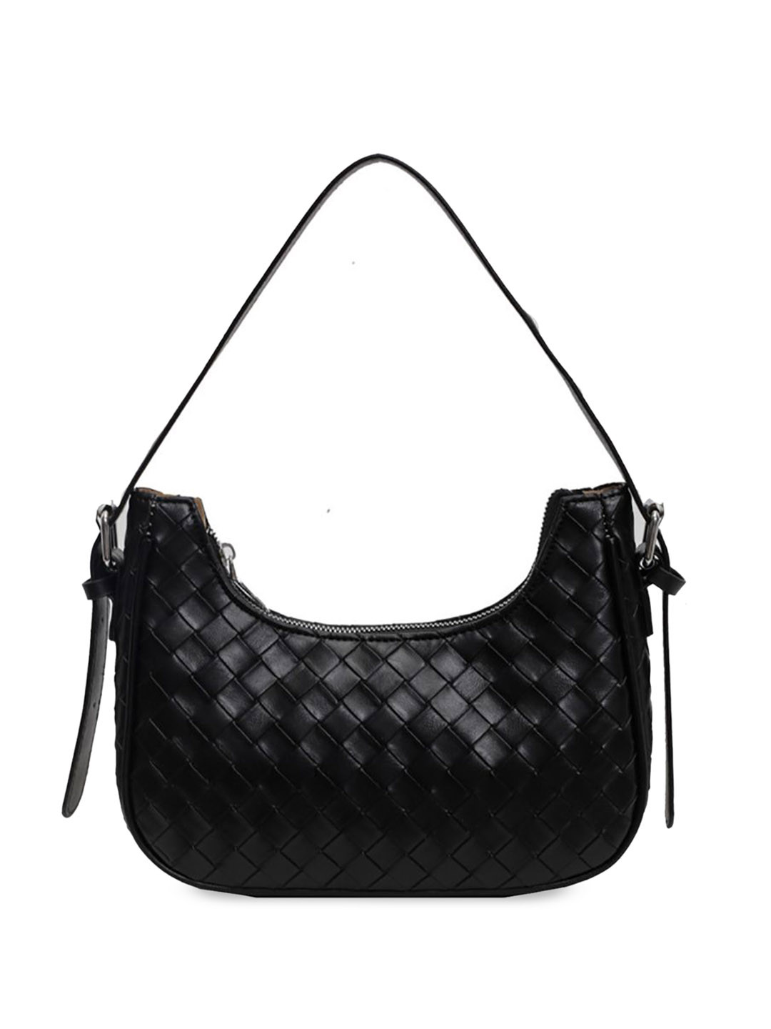 

StyleCast x Revolte Women Textured Structured Shoulder Bag, Black