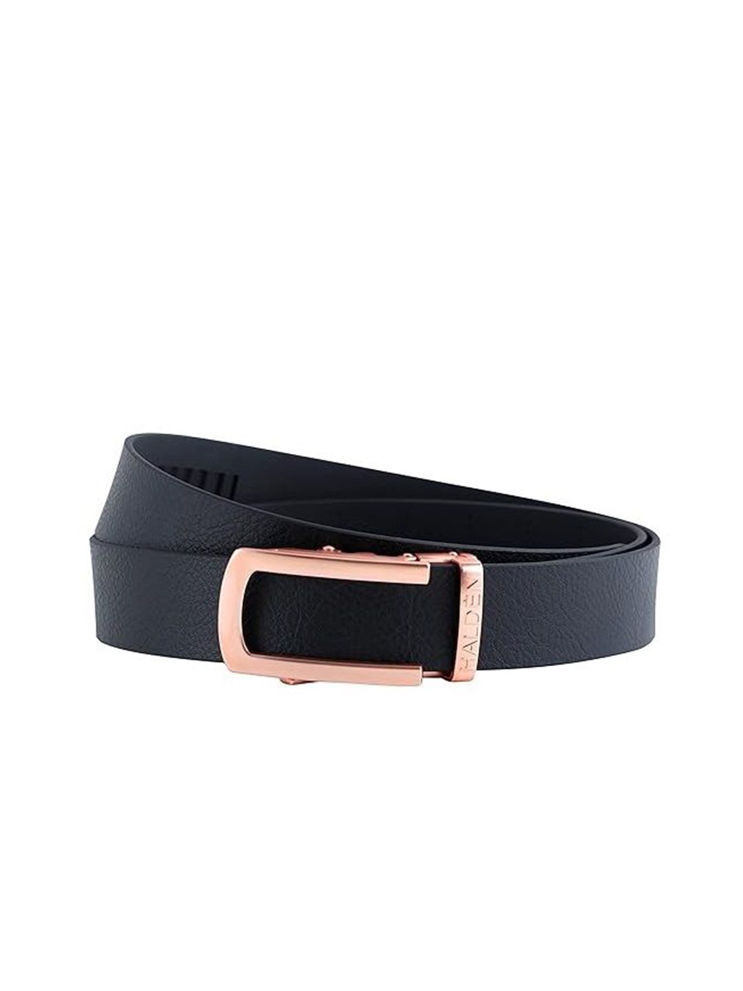 

HALDEN Men Textured Leather Belt, Black