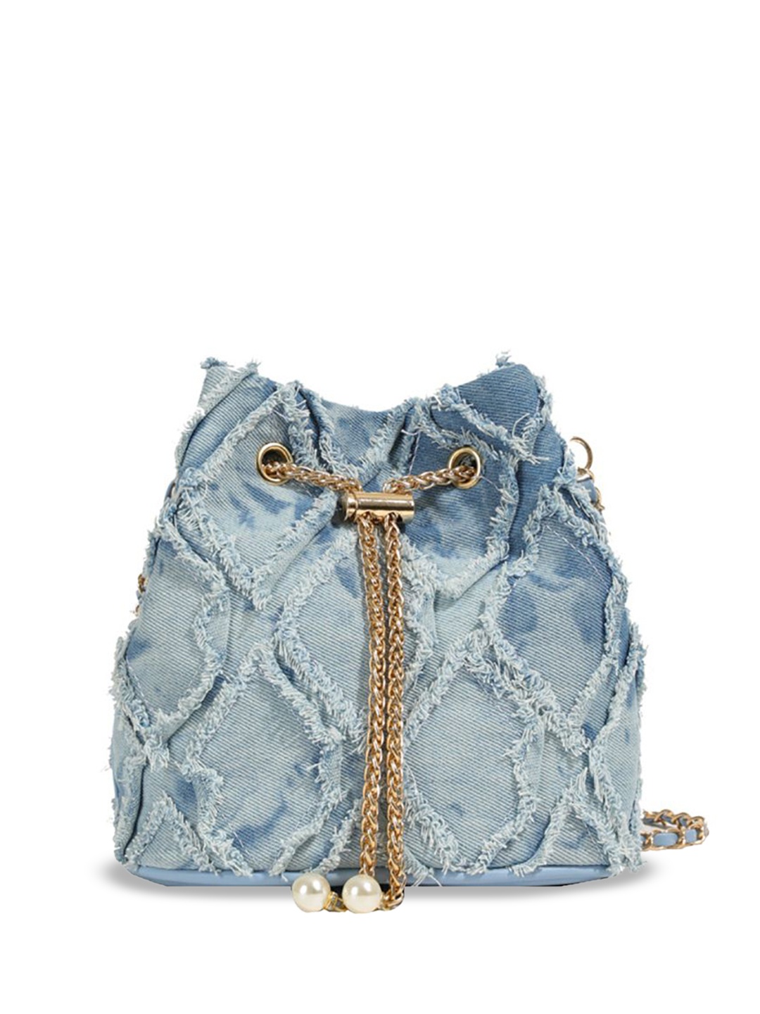 

StyleCast x Revolte Women Textured Structured Shoulder Bag, Blue