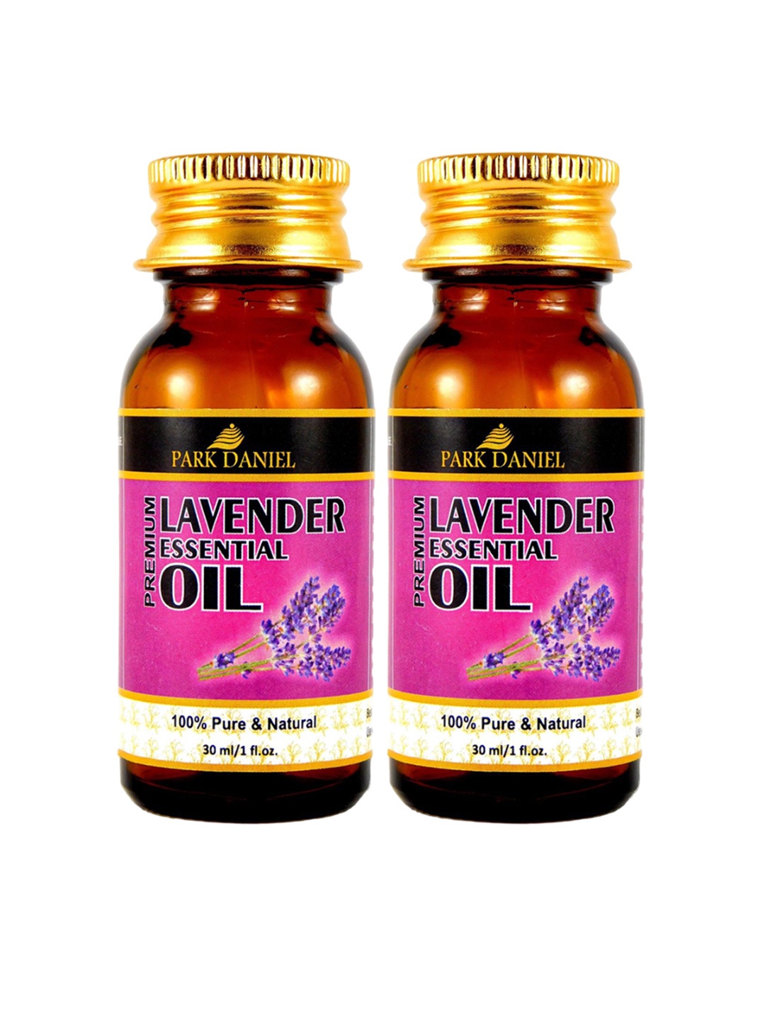 

Park Daniel Set Of 2 Pure & Natural Lavender Essential Oil - 30 ml Each, Transparent