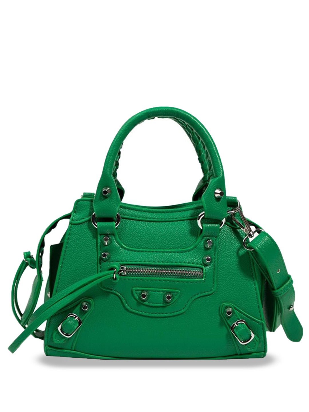 

StyleCast x Revolte Women Solid Structured Handheld Bag, Green