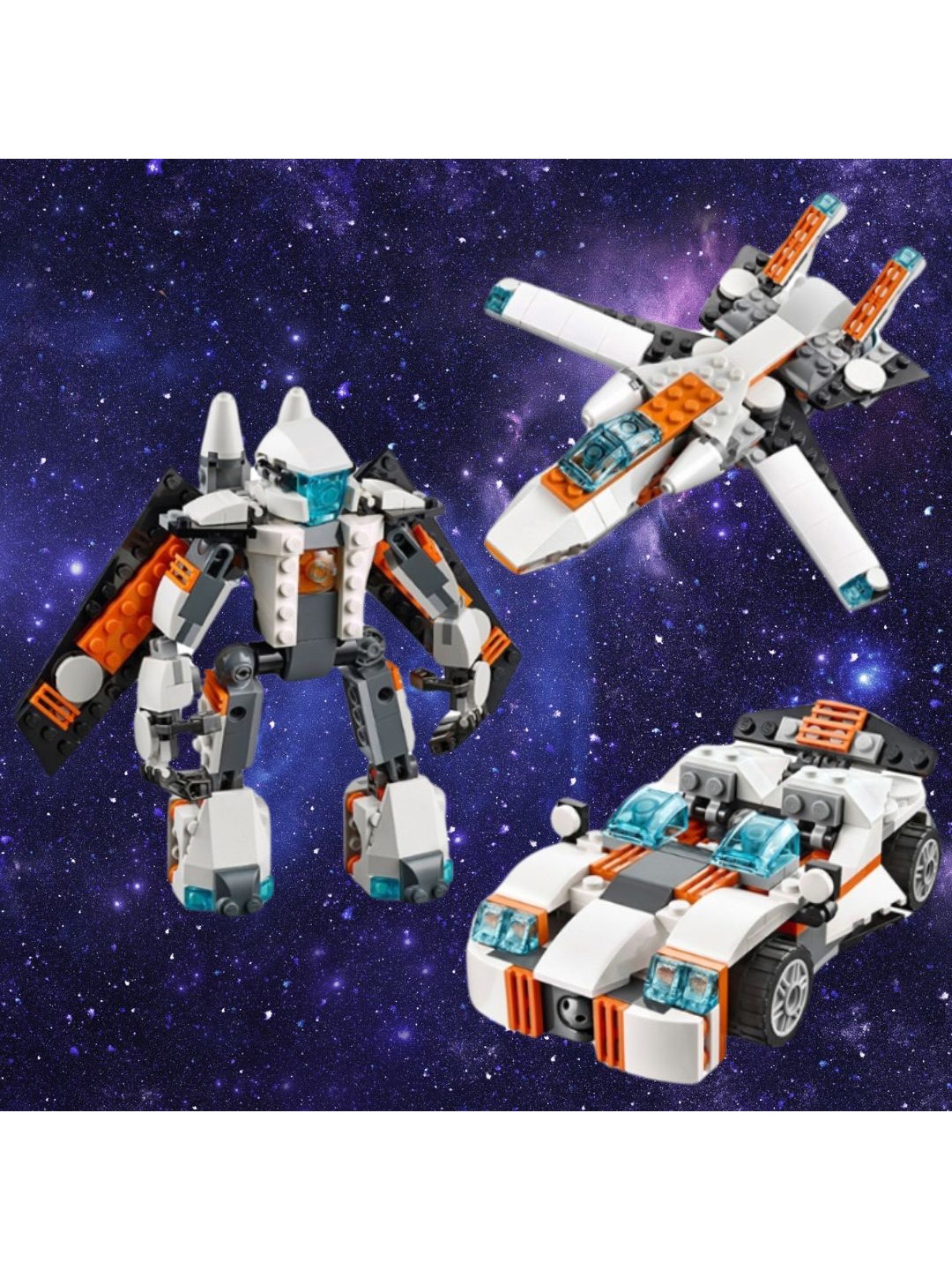 

PLUSPOINT BPA Free Puzzles Future Flyers Space Theme Astronaut Toy Activity Toys and Games, White