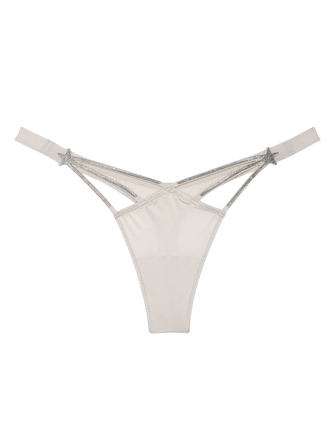 

Victoria's Secret Women High-Leg Thong Panty, Beige