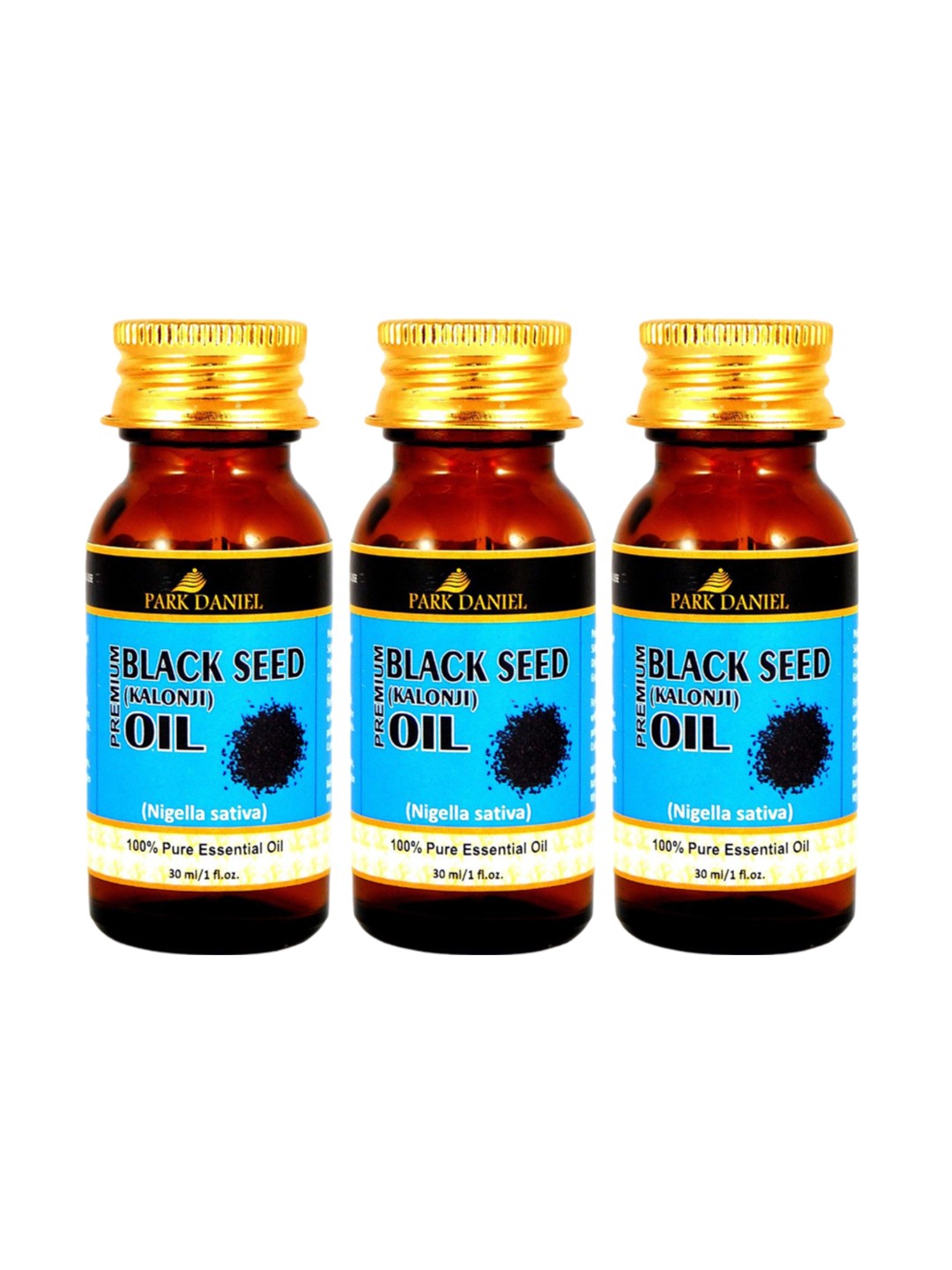 

Park Daniel Set Of 3 100% Pure & Natural Blackseed Oil - 30 ml Each, Transparent