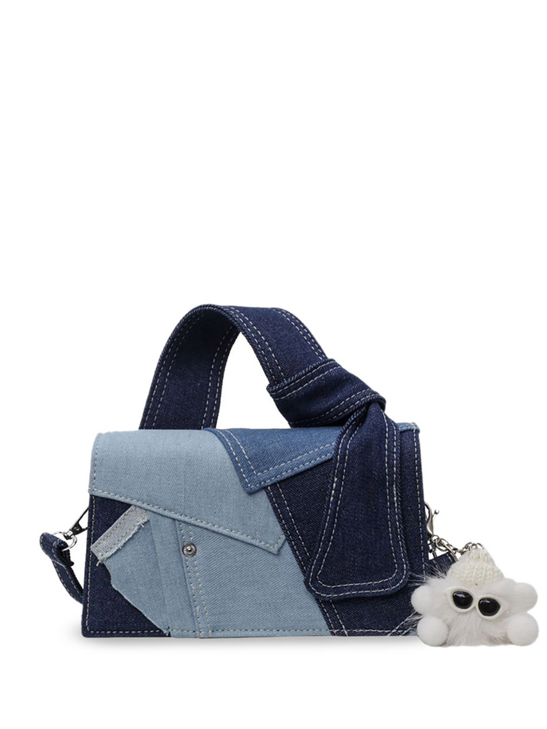 

StyleCast x Revolte Women Colourblocked Bowling Satchel Bag, Blue