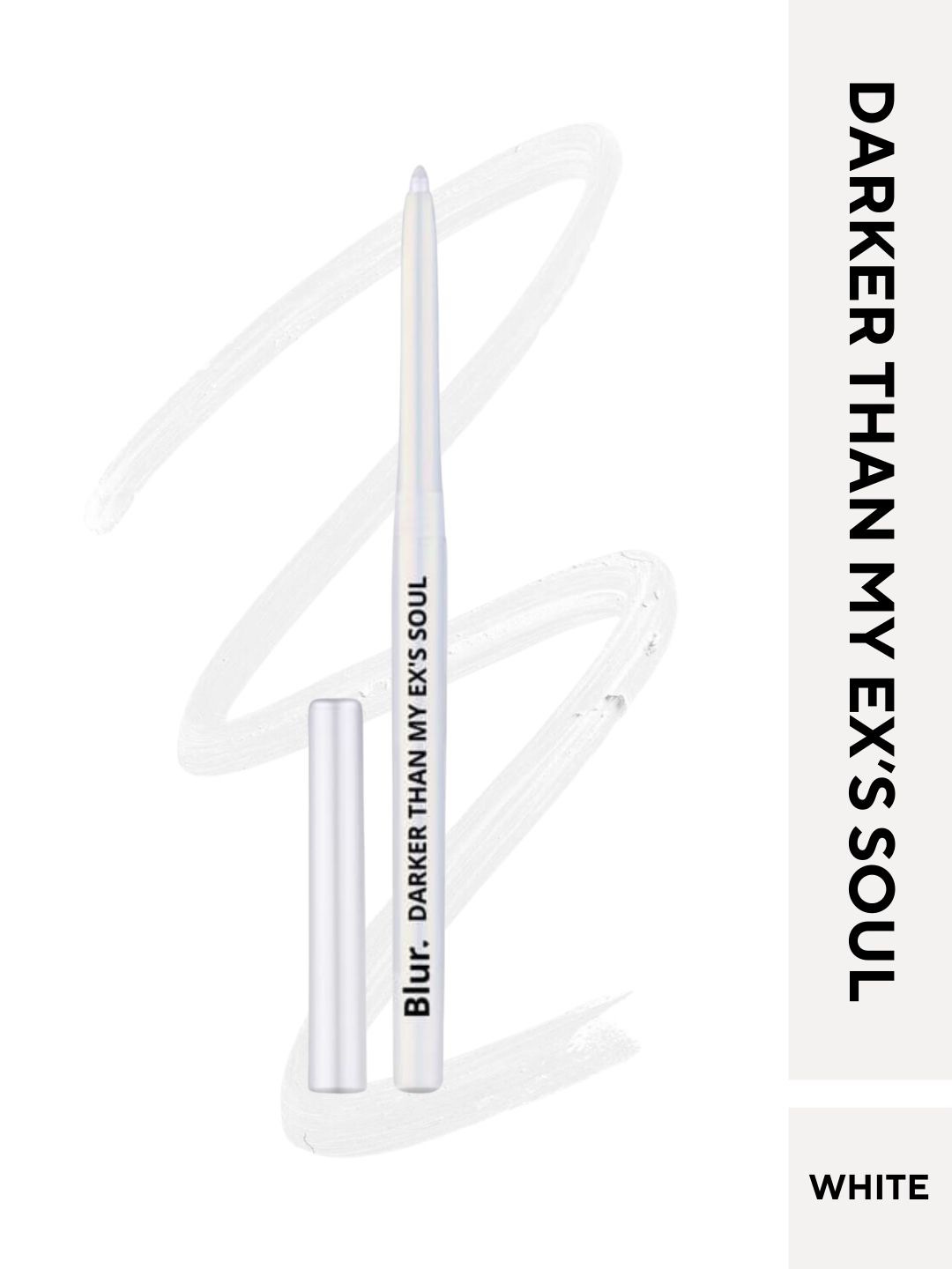 

BLUR INDIA Darker Than My Ex's Soul Smudge Proof Kajal & Lip Liner 20 g - White