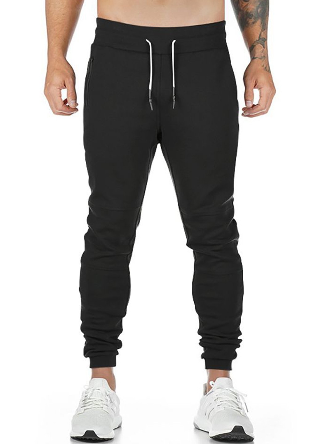 

StyleCast x Revolte Men Regular Fit Mid-Rise Easy Wash Joggers, Black