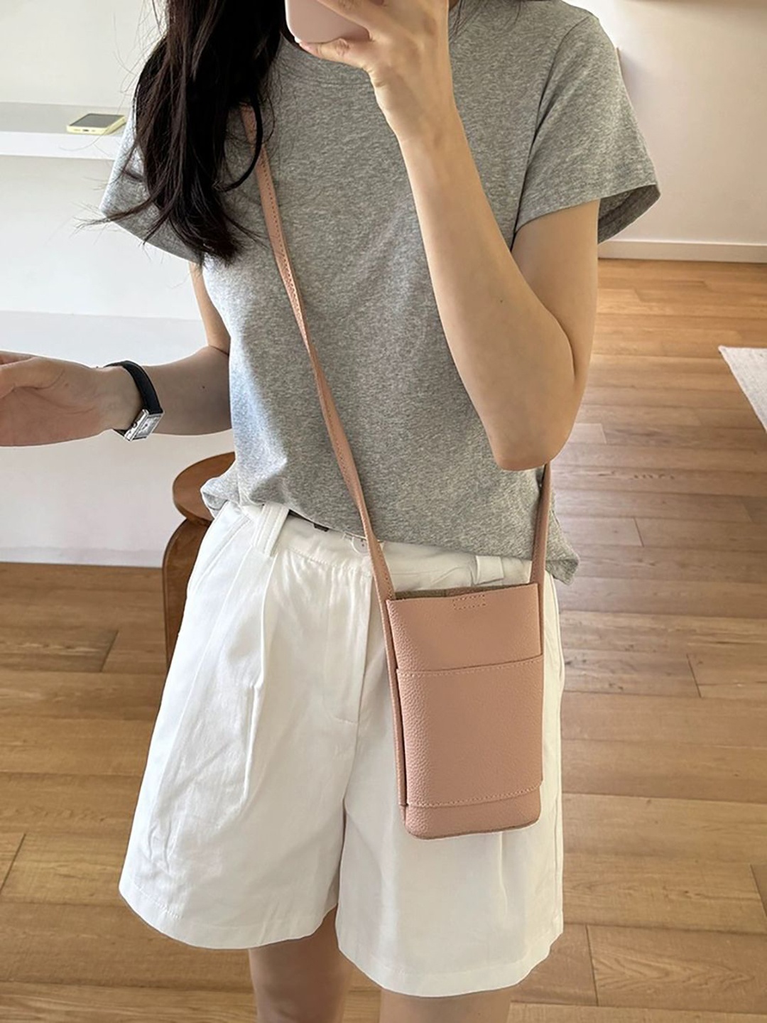 

StyleCast x Revolte Women Textured Swagger Sling Bag, Brown
