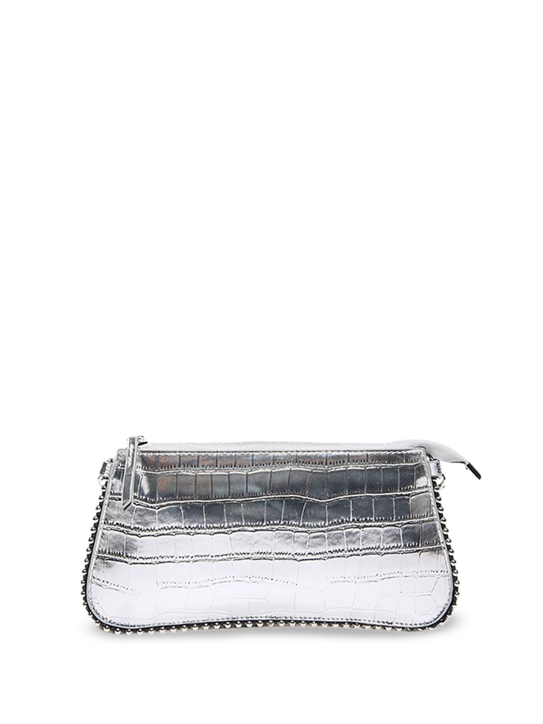 

StyleCast x Revolte Women Textured Swagger Sling Bag, Silver