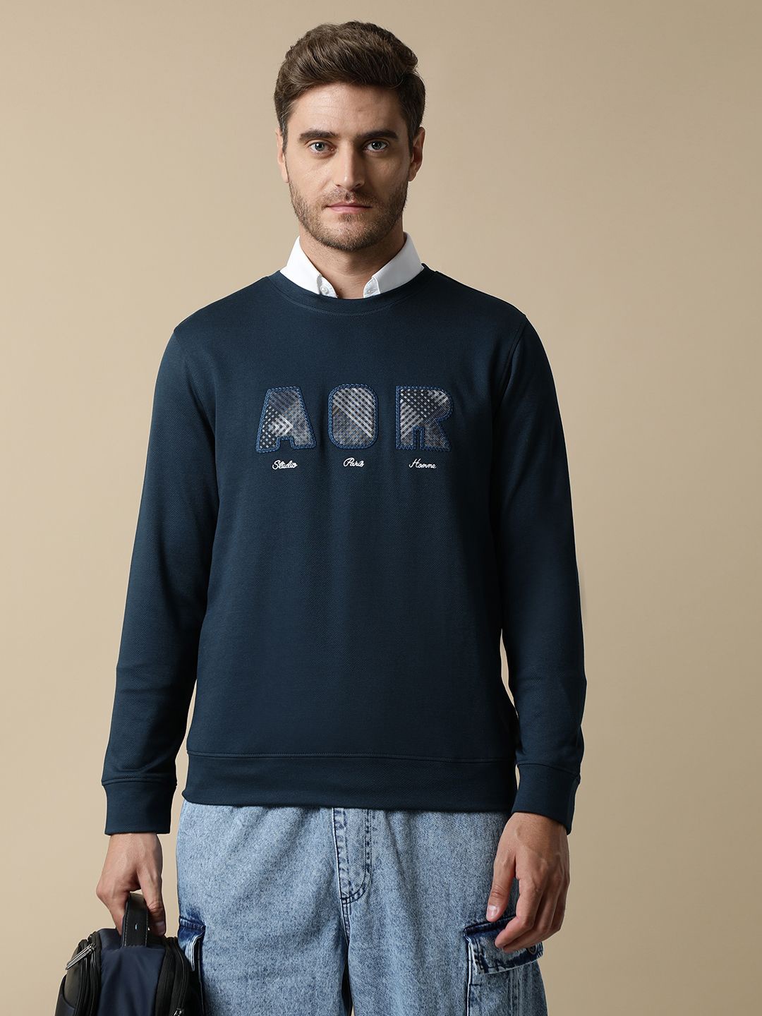 

Fort Collins Men Embroidered Sweatshirt, Teal