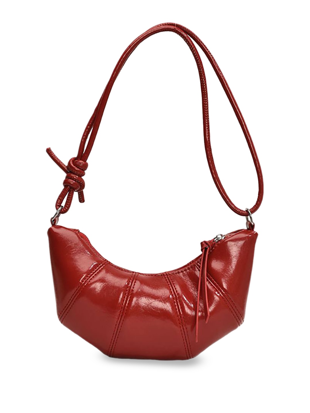 

StyleCast x Revolte Women Solid Half Moon Sling Bag, Red