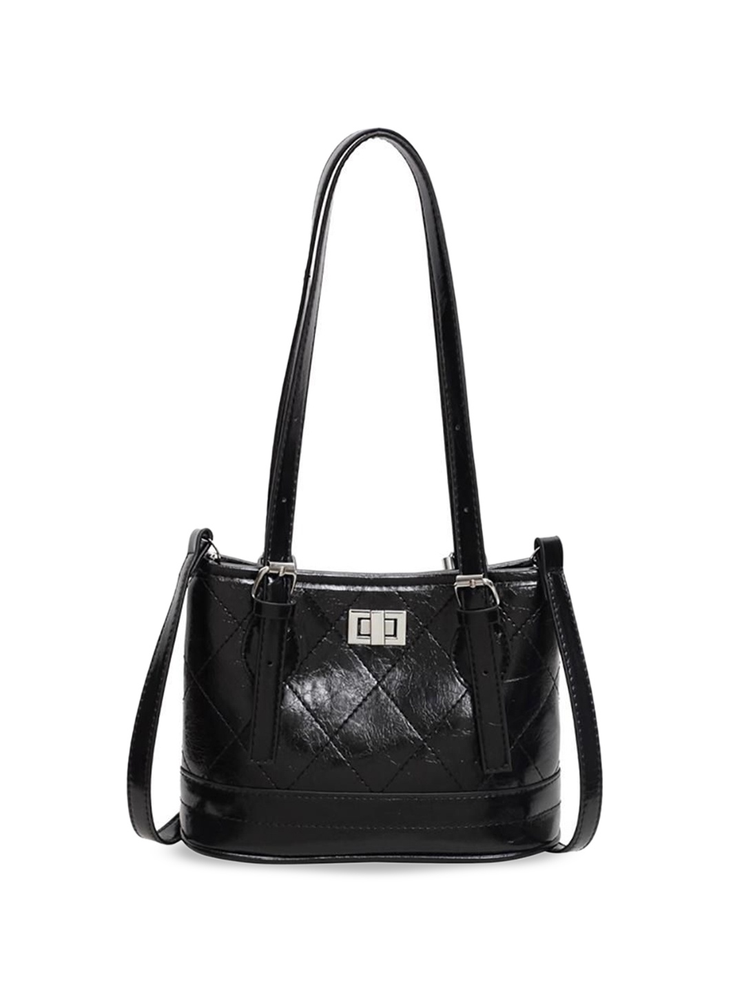 

StyleCast x Revolte PU Bowling Satchel, Black