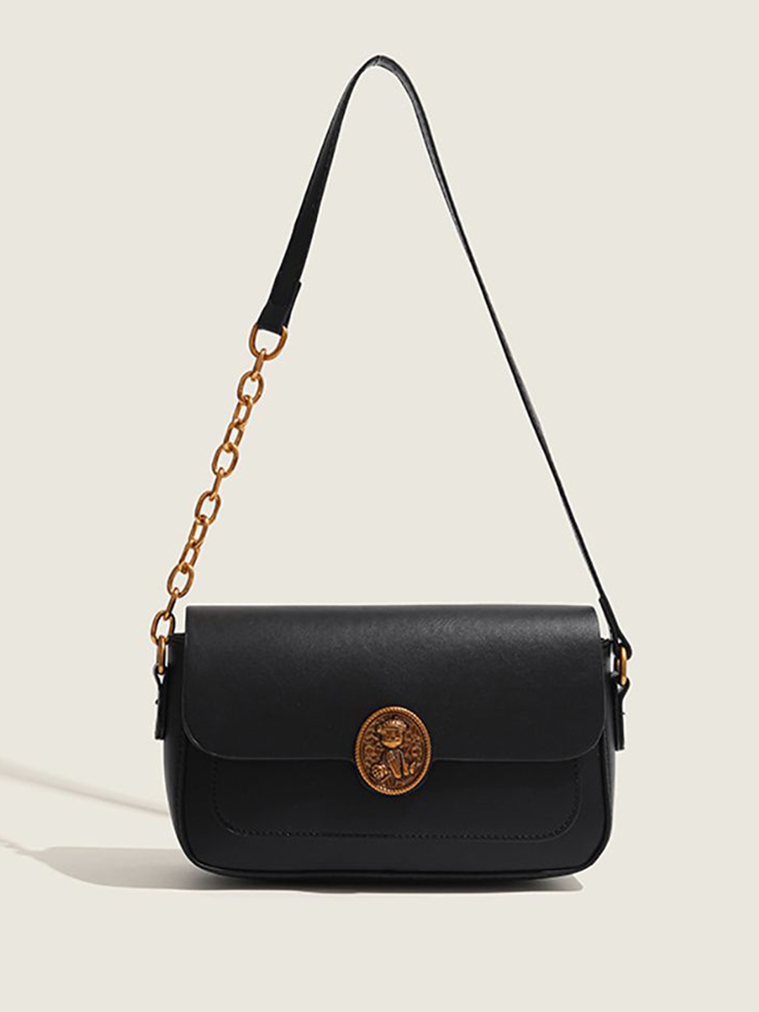

StyleCast x Revolte Women Solid Swagger Sling Bag, Black