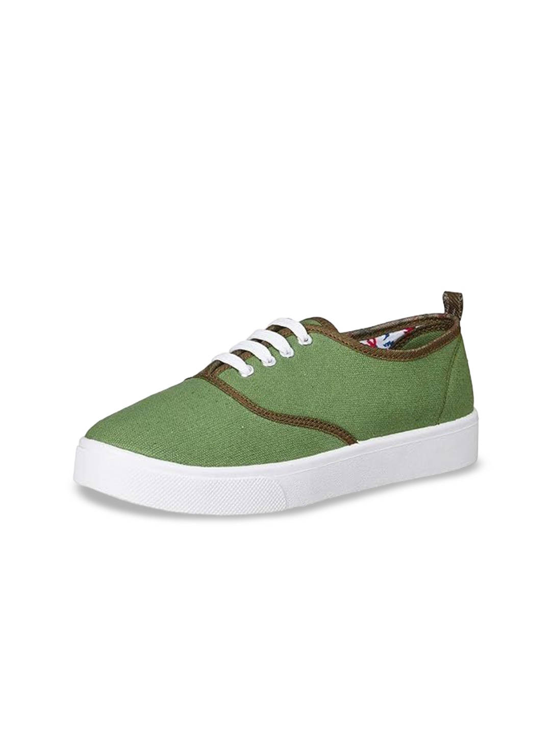 

DressBerry Women Slip-On Woven Design Trekking Shoes, Green